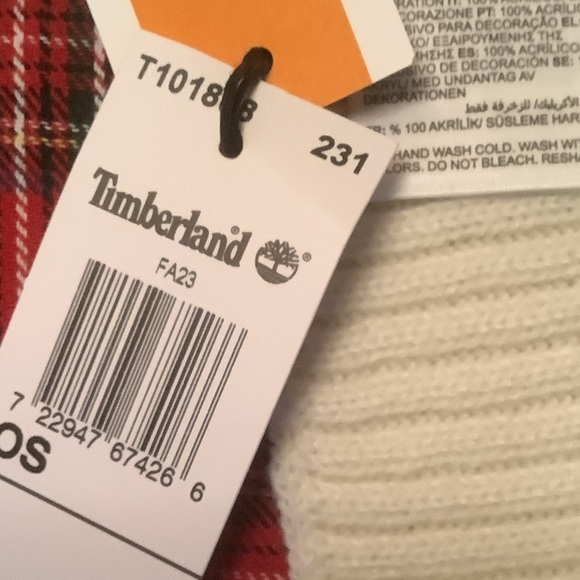New Timberland Plaid Rectangular Scarf - Picture 10 of 11